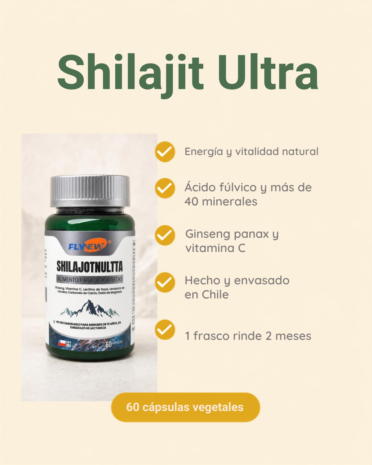 Shilajit Ultra - Energía y Vitalidad